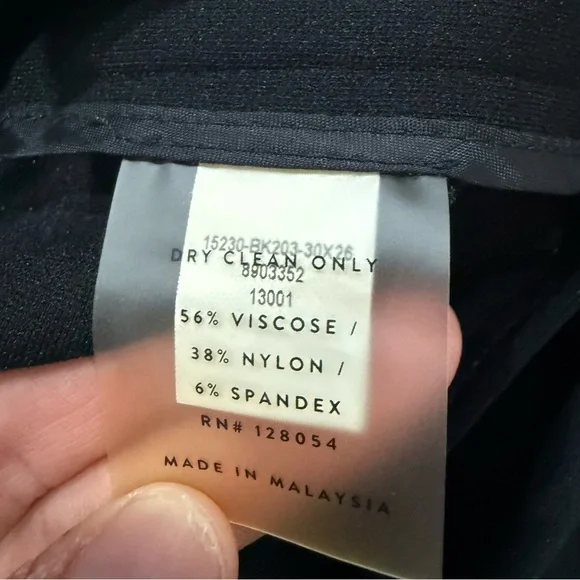 AYR Trousers The Ponte Knit Pants Skinny in Black